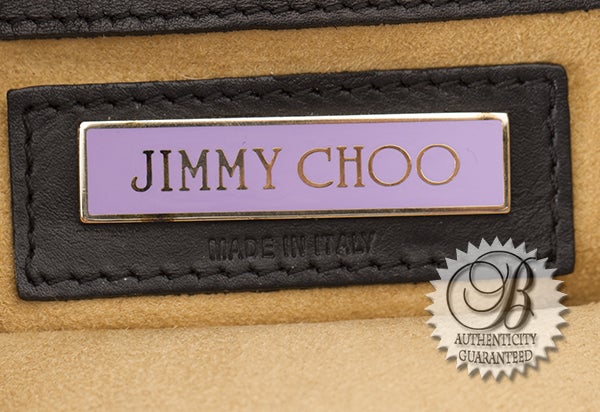 Jimmy Choo Small Black Leather Tulita Shoulder Bag For Sale 5