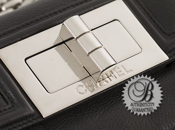 Chanel Black Lambskin Mademoiselle Bijoux Chain Mini Flap Bag For Sale 3
