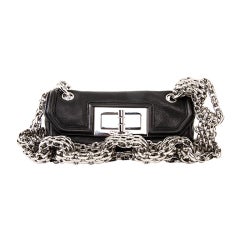 Chanel Black Lambskin Mademoiselle Bijoux Chain Mini Flap Bag
