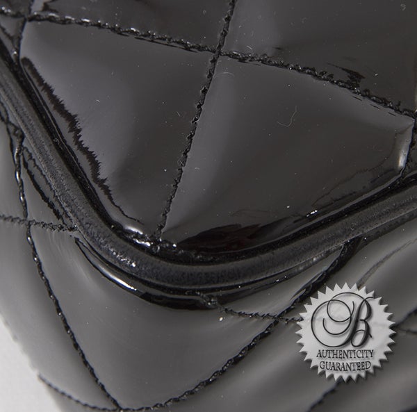 Chanel Black Patent Tassel Shoulder Bag Vintage 2