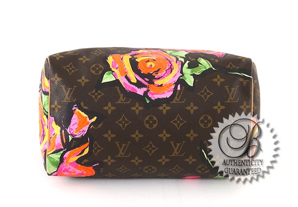 Women's Louis Vuitton Limited Edition Stephen Sprouse Roses Speedy 30 Ba For Sale