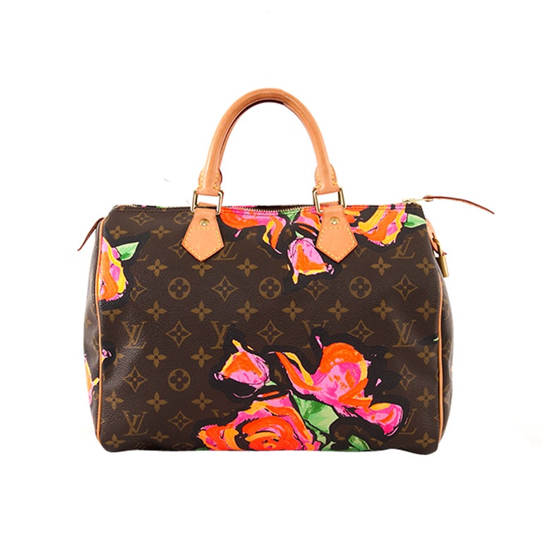 Louis Vuitton Limited Edition Stephen Sprouse Roses Speedy 30 Ba For Sale