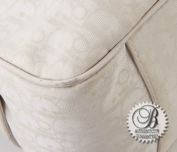 Women's Christian Dior CD Monogram Mauve Ivory Lovely Satchel Bag For Sale