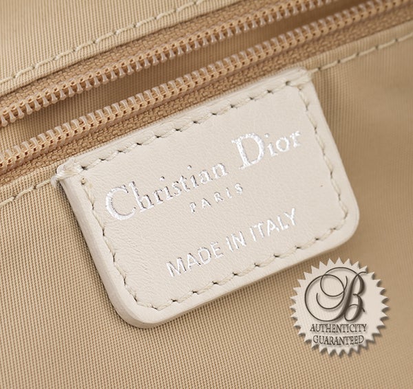 Christian Dior CD Monogram Mauve Ivory Lovely Satchel Bag For Sale 3