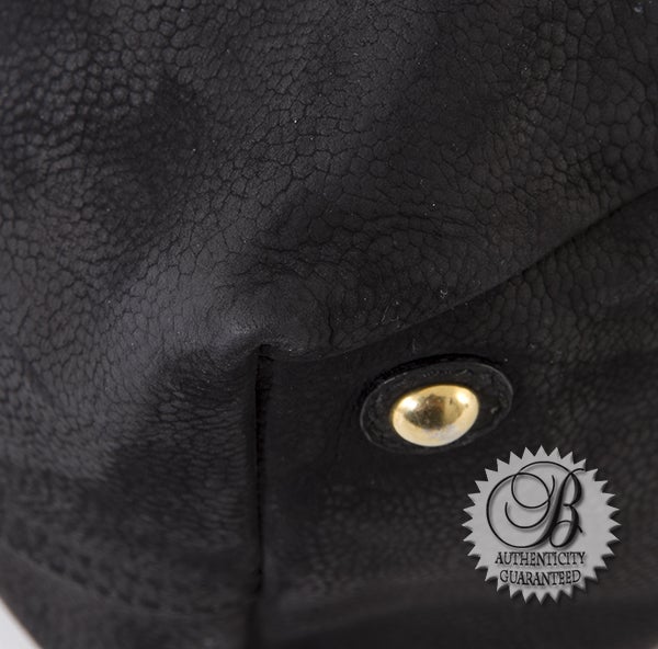 YSL Yves Saint Laurent Black Metallic Stingray Large Easy Satche For Sale 2