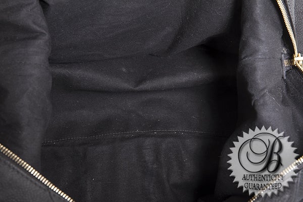 YSL Yves Saint Laurent Black Metallic Stingray Large Easy Satche For Sale 3