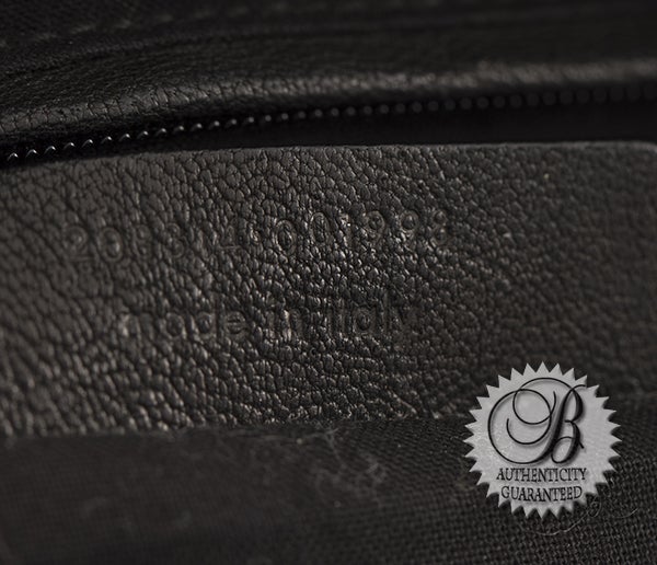 YSL Yves Saint Laurent Black Metallic Stingray Large Easy Satche For Sale 5