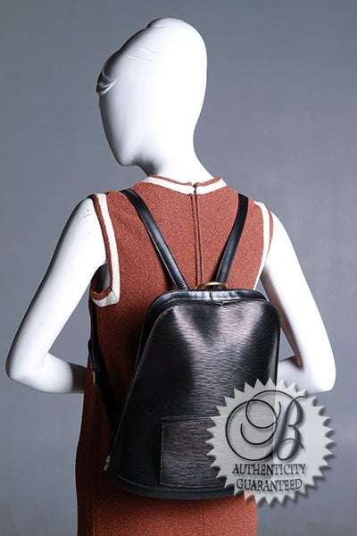 Louis Vuitton Black Epi Leather Gobelins Backpack Bag 4
