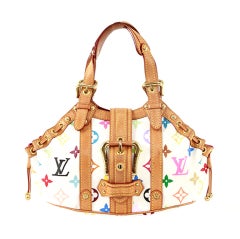 Louis Vuitton Monogram Canvas Multicolor White Theda PM Bag