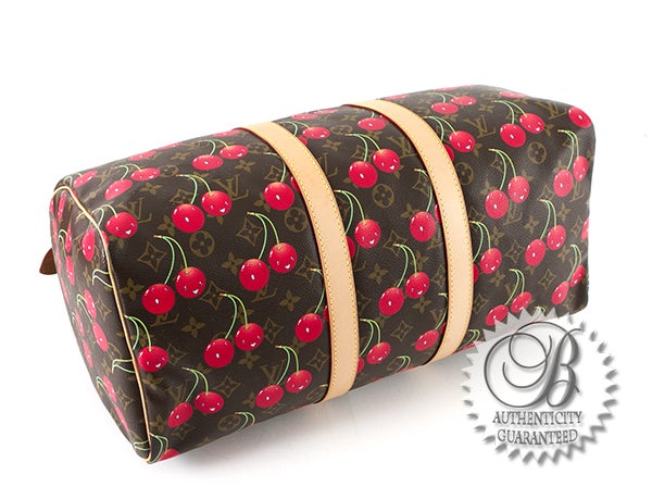 Women's Louis Vuitton Cerises Cherries Keepall 45 Travel Bag For Sale