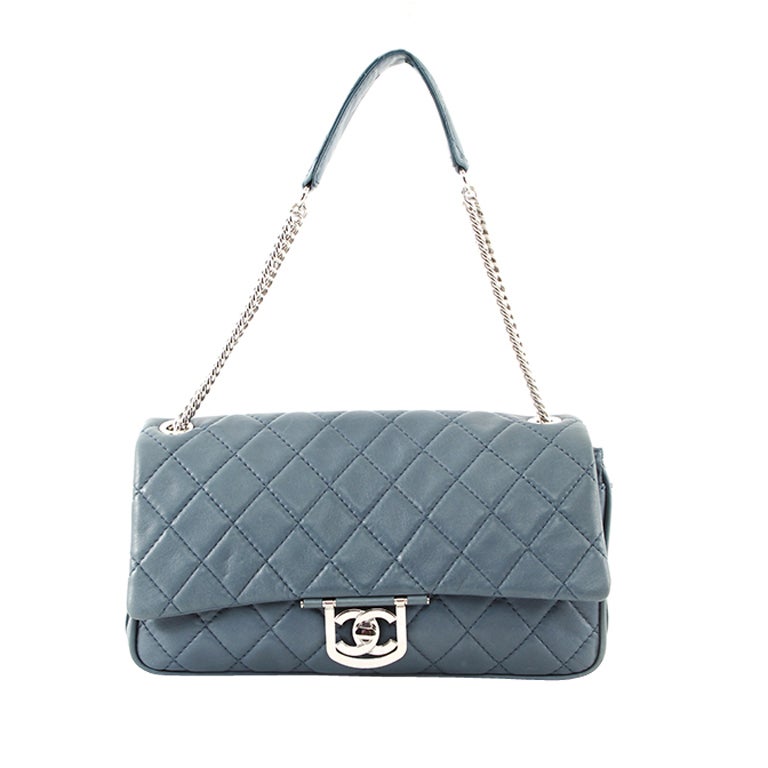 Chanel Lambskin Quilted Secret Icon Flap Bag