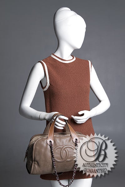 Chanel Khaki In the Mix Satchel Bag 6