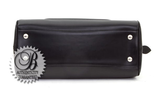 Women's LOUIS VUITTON Black Epi Bowling Montaigne GM Bag For Sale