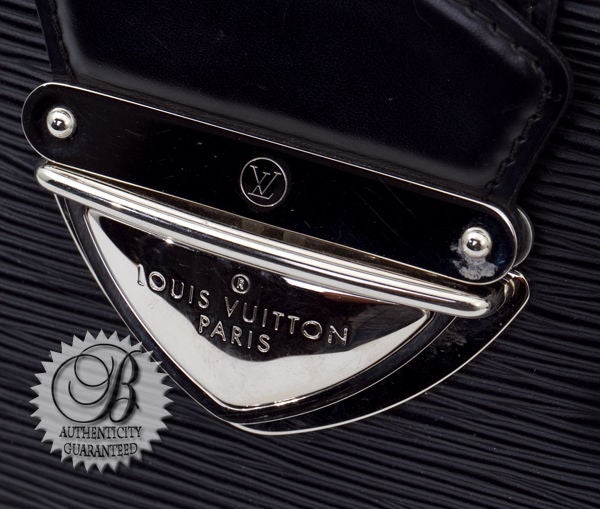 LOUIS VUITTON Black Epi Bowling Montaigne GM Bag For Sale 2