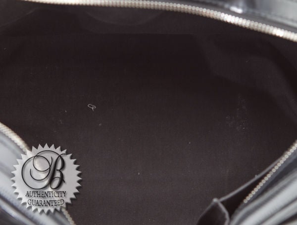 LOUIS VUITTON Black Epi Bowling Montaigne GM Bag For Sale 3