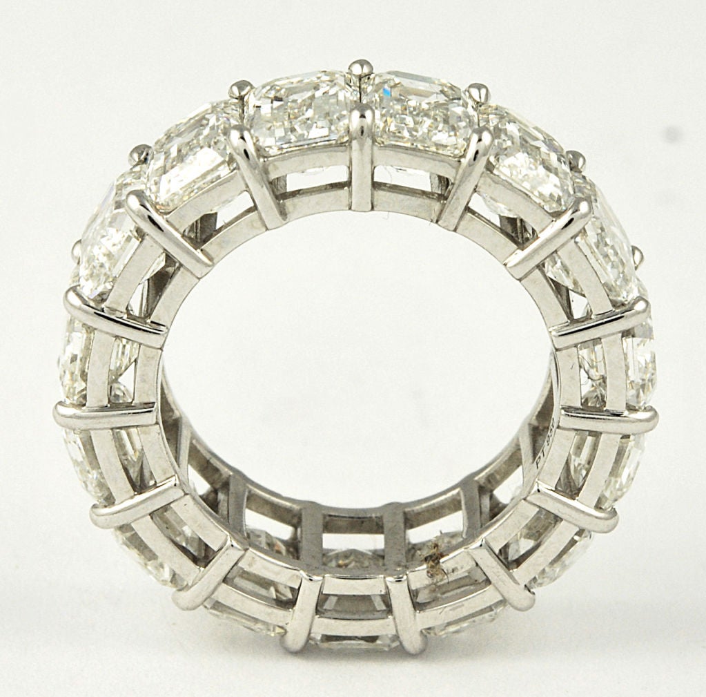 GIA 1 Carat Each Emerald Cut Diamond Band, G-H, VVS1-VS1