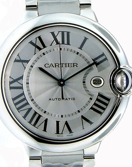 This Cartier Ballon Bleu watch is the large model in stainless steel. The watch is an automatic movement, 42 mm case, sapphire crystal. Cartier box included.
Retail: $6,800