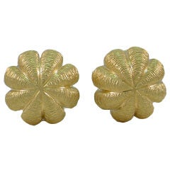 TIFFANY & CO. "Acorn" Gold Earrings