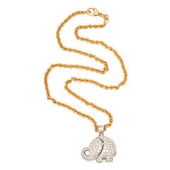 Vintage Good Luck Elephant Necklace