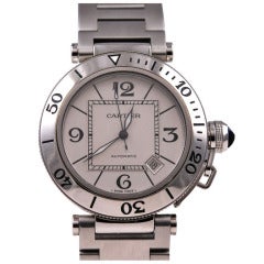 Cartier Stainless Steel Pasha Wristwatch