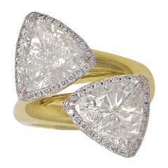 Bold Trilliant Diamond Bypass Ring