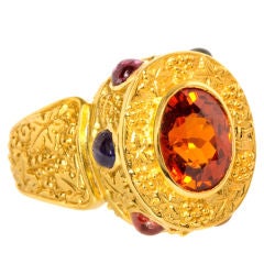 EMMA QUIST Six Carat Spessartite Garnet "Tuscany" Ring