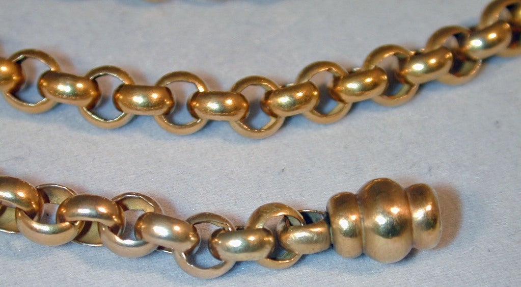 Women's Rare Georgian Gold Muff Chain