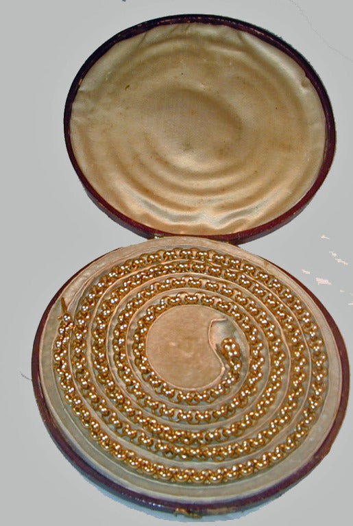 Rare Georgian Gold Muff Chain 2