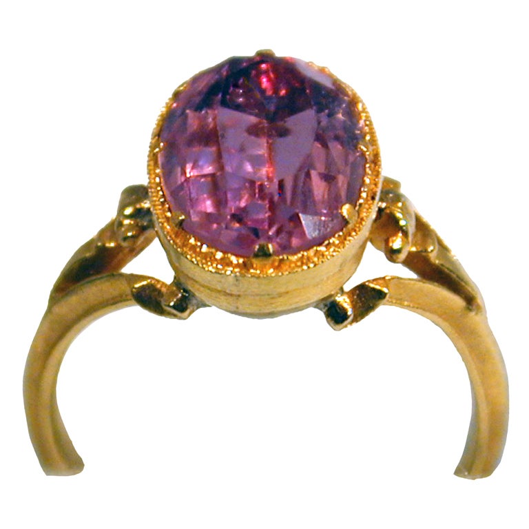 Antique Pink Topaz Ring