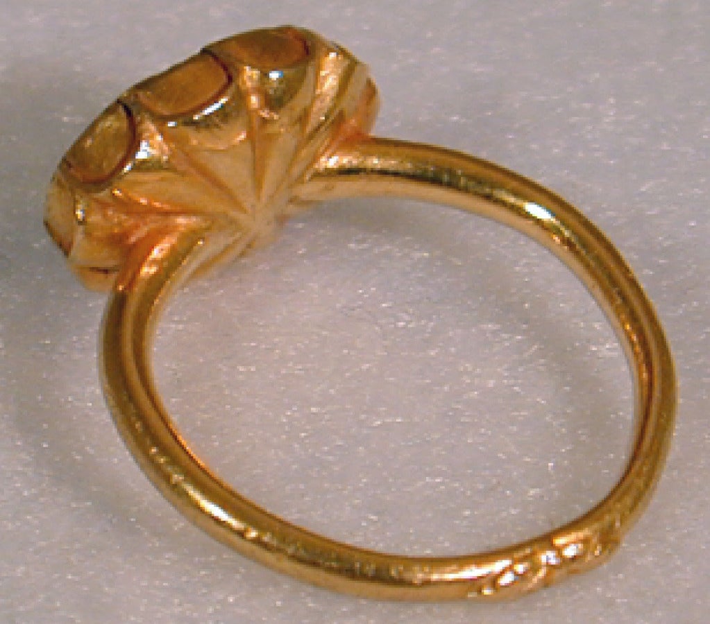 Seventeenth Century Red Jasper Intaglio Ring 1