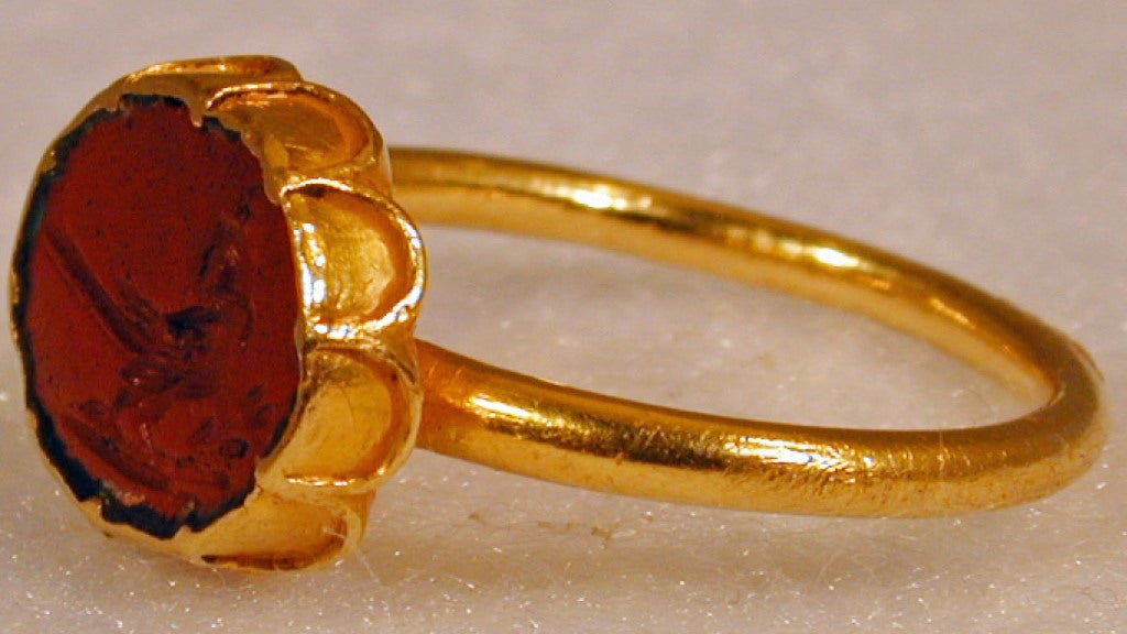 Seventeenth Century Red Jasper Intaglio Ring 3