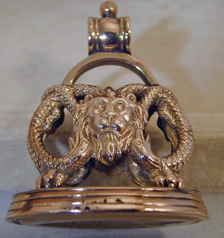 Antique Gold Fob Seal 6