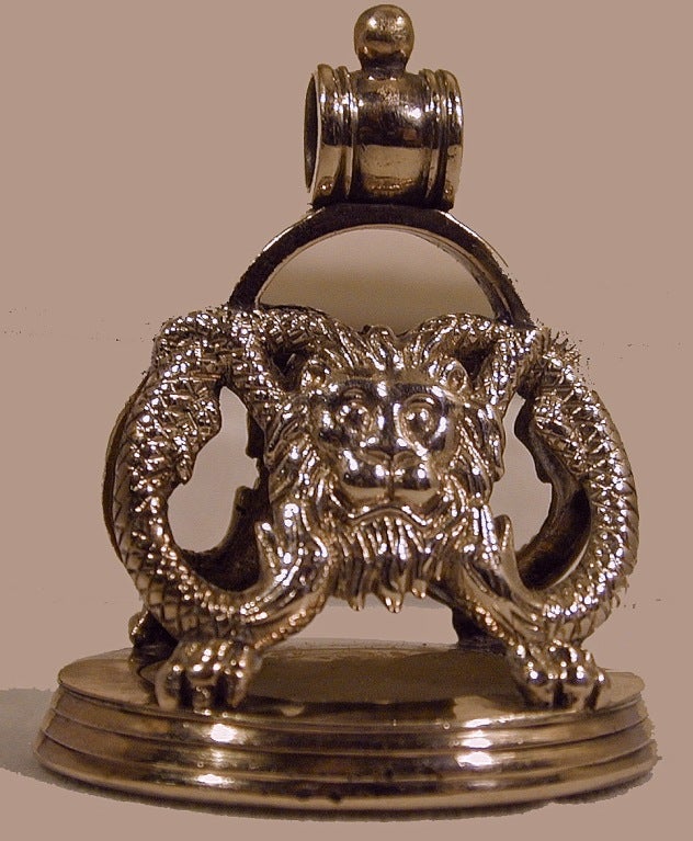 Women's or Men's Antique Gold Fob Seal