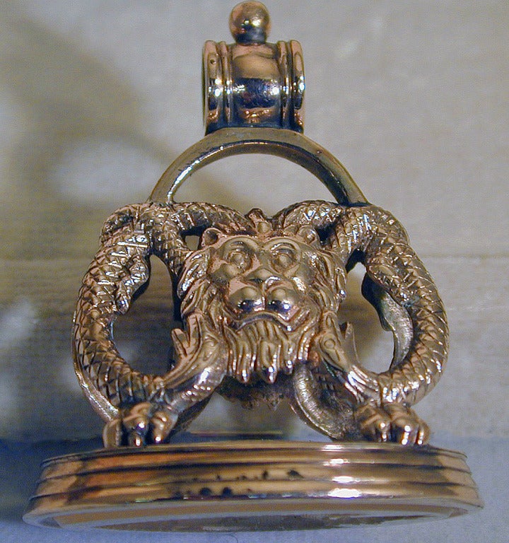 Antique Gold Fob Seal 1