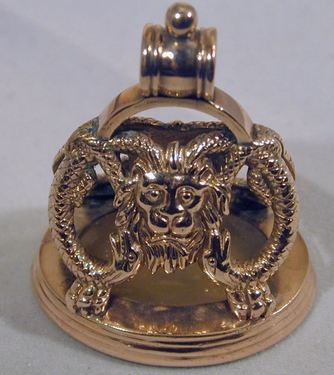 Antique Gold Fob Seal 4
