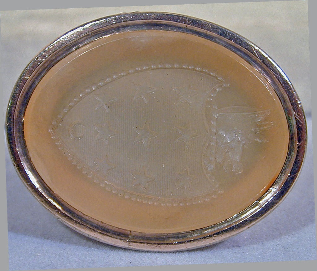 Antique Gold Fob Seal 5