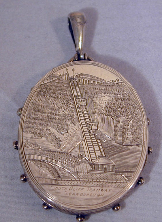 Antique Silver Locket Embellished with Gold 1