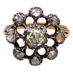 Antique Diamond Cluster Ring 7