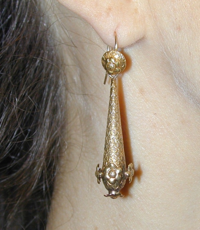 Antike Pendeloque-Ohrringe 2