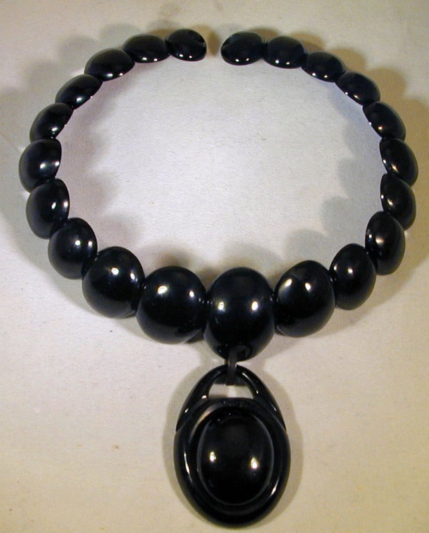 antique jet necklace