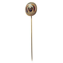 Antique Essex Crystal Dog Stickpin 5