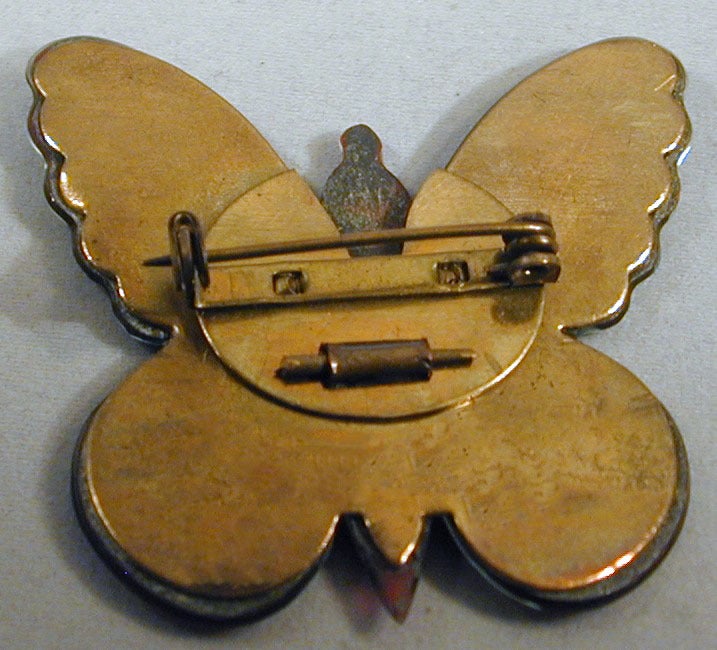antique butterfly brooch