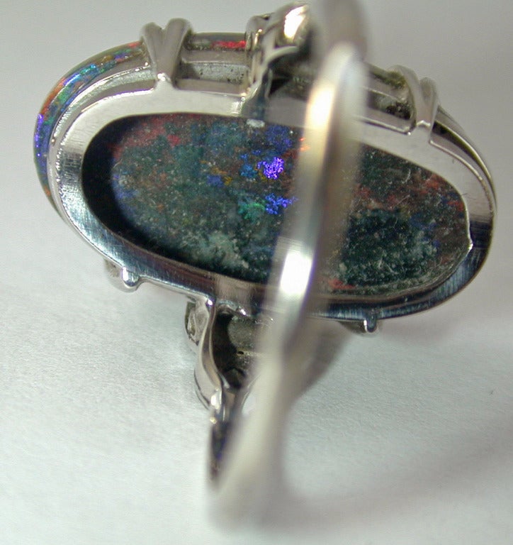 Magnificent Black Opal Ring 3