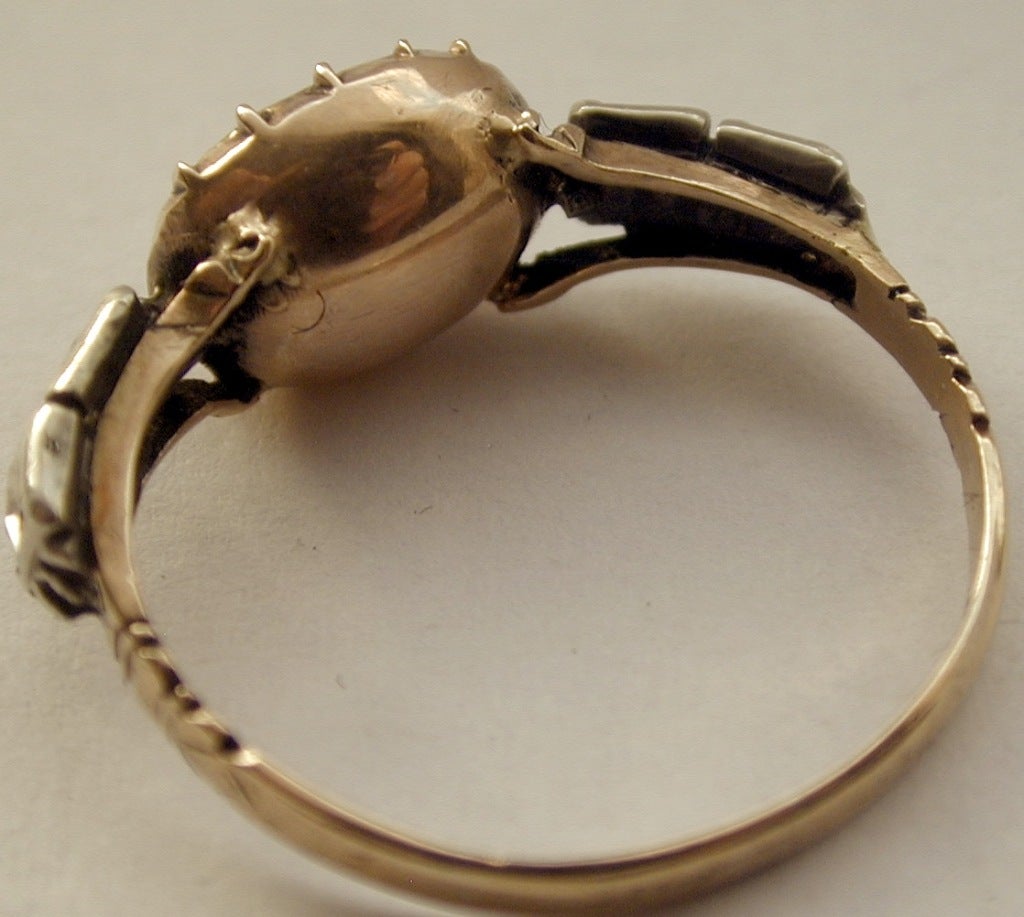 Women's Antique Topaz and Diamond Ring
