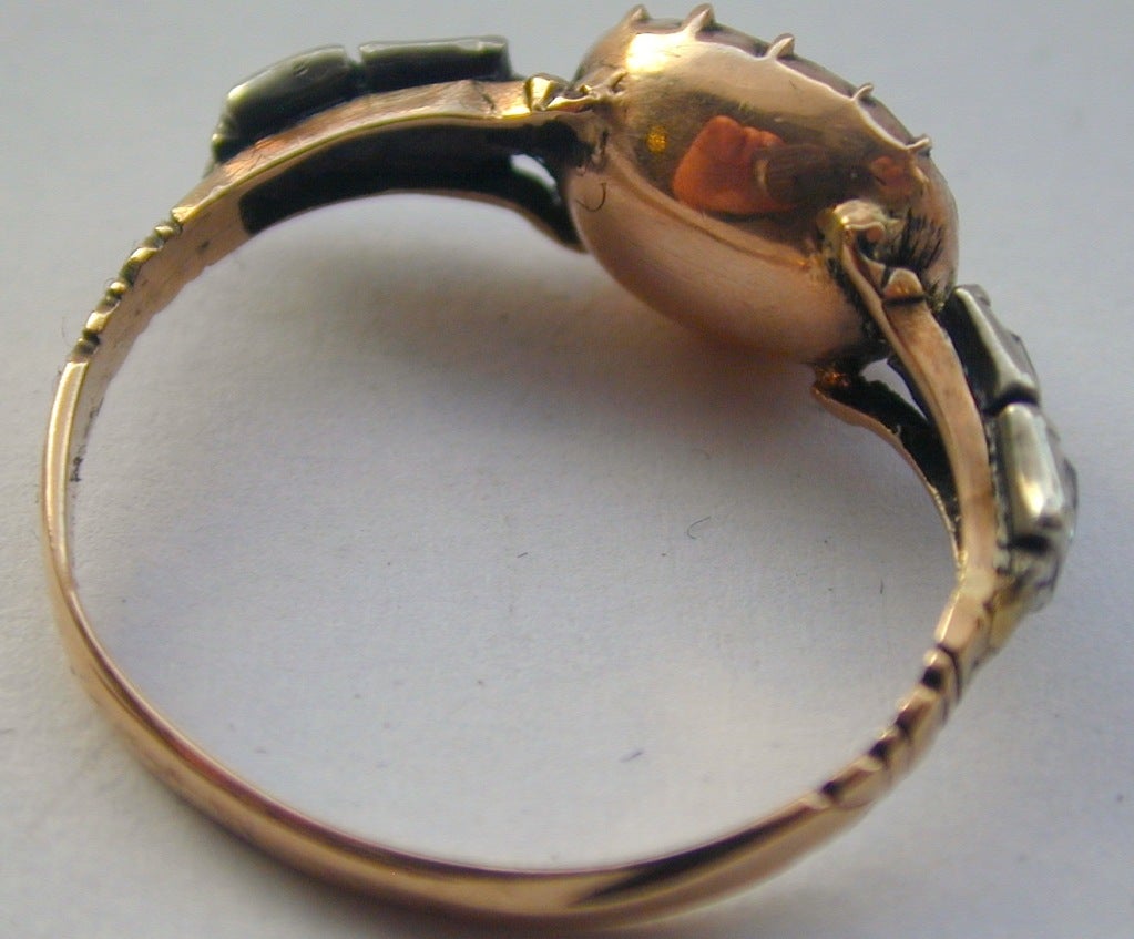 Antique Topaz and Diamond Ring 1