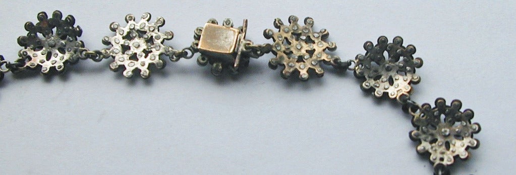 Women's Antique Cut Steel Necklace For Sale