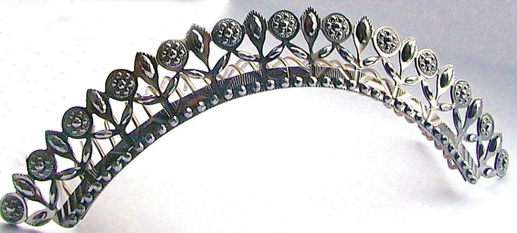 napoleonic cut steel tiara