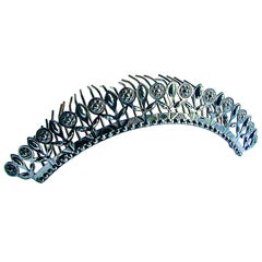 Antique Cut Steel Tiara