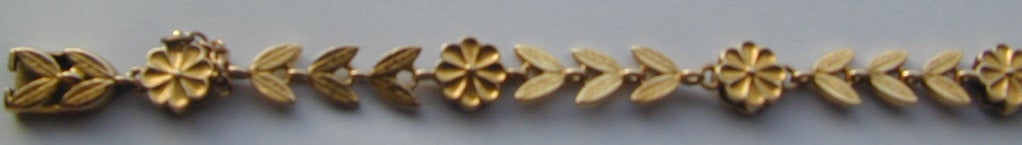 Carlo and Arthur Giuliano Gold Floral Bracelet 1