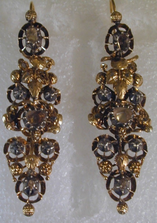 Women's Antique 19th Century Spanish  Earrings